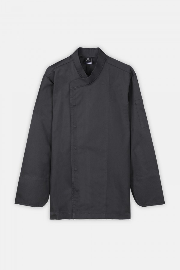 Cross Neck Full Sleeve Chef Jacket Poly Cotton Twill Weave 200 GSM